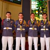 Hargrave Military Academy Photo #11 - Cadets in dress uniform receiving medals at a formal recognition ceremony