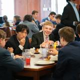 Saint James School Photo #10 - Five times a week, we gather for seated meals, a tradition that has shaped the Saint James community since our founding in 1842.