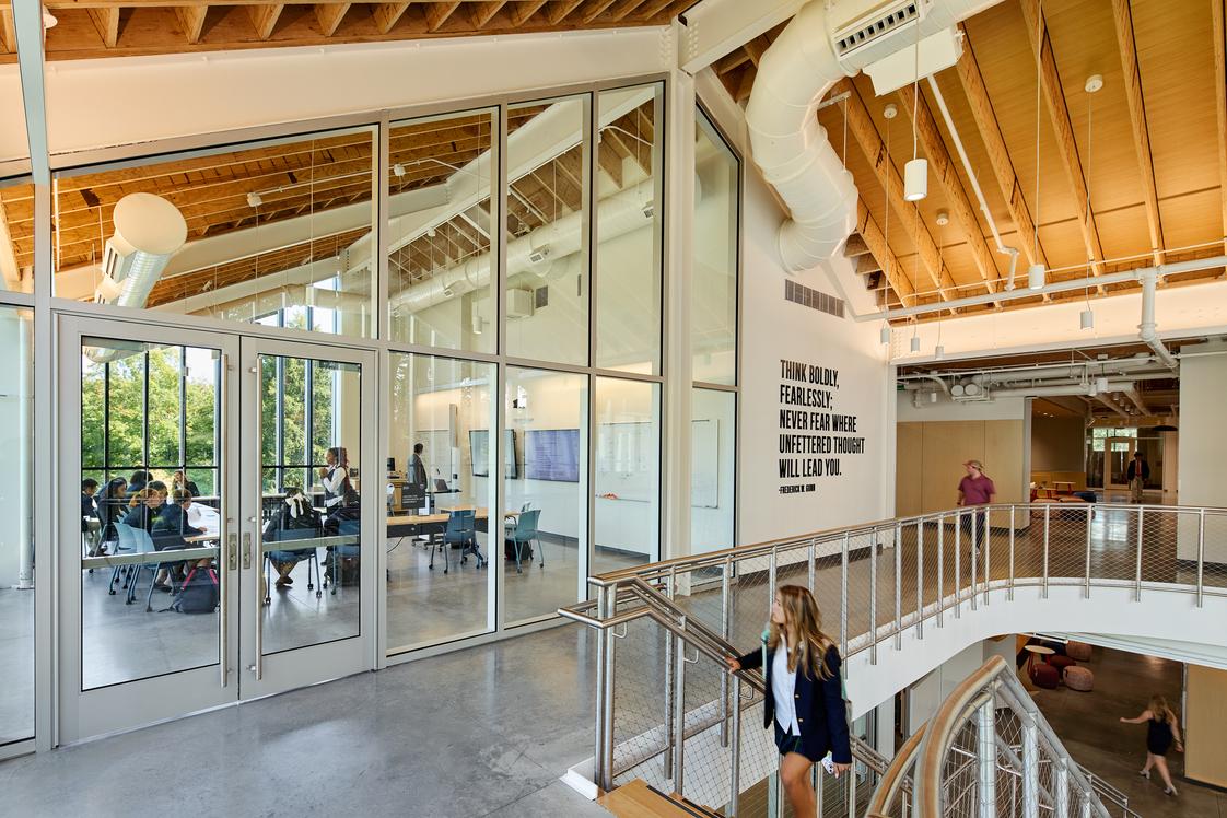 The Frederick Gunn School Photo #9 - The Lizzie & Jonathan Tisch Center for Innovation & Active Citizenship is located in the center of campus, housing Gunn's innovative science, math, engineering, entrepreneurship, and citizenship curriculum in one location overlooking the School's historic Quad.