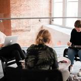 Stuart Hall School Photo #13 - Students make the most of the study spaces in the Eastham Center