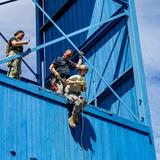 Oak Ridge Military Academy Photo #14 - All ORMA Cadets face the rappel wall on campus.