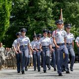 Oak Ridge Military Academy Photo #2 - ORMA Cadets marching in a parade on campus.