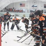 North Yarmouth Academy Photo #27 - Varsity Boys Hockey players on the ice at NYA's Travis Roy Arena and Fitness & Wellness Center on our campus.